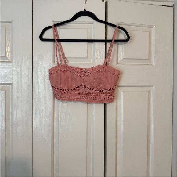 Beautiful Free People Delicate Pink Bralette Tallulah - Picture 6 of 7